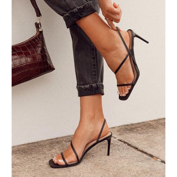 Princess Polly Shoes - Princess Polly Billini Montague Heels Black Sz 7